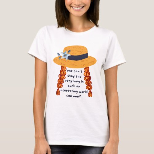 Anne Of Green Gables Shirley Book Quote T_Shirt
