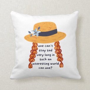 Anne Of Green Gables Shirley Book Quote Throw Pillow