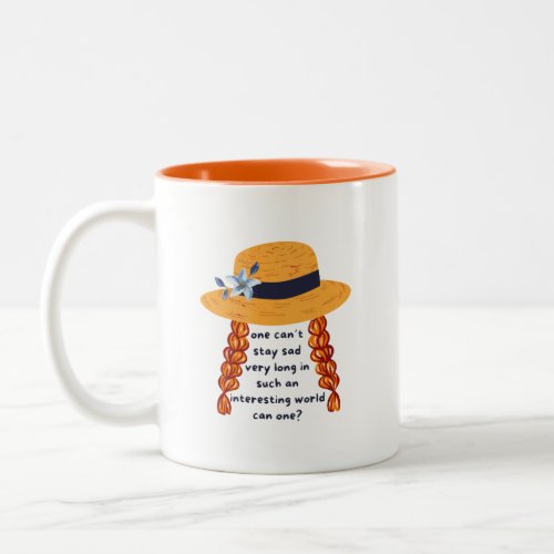 Anne Of Green Gables Shirley Book Quote Two_Tone Coffee Mug