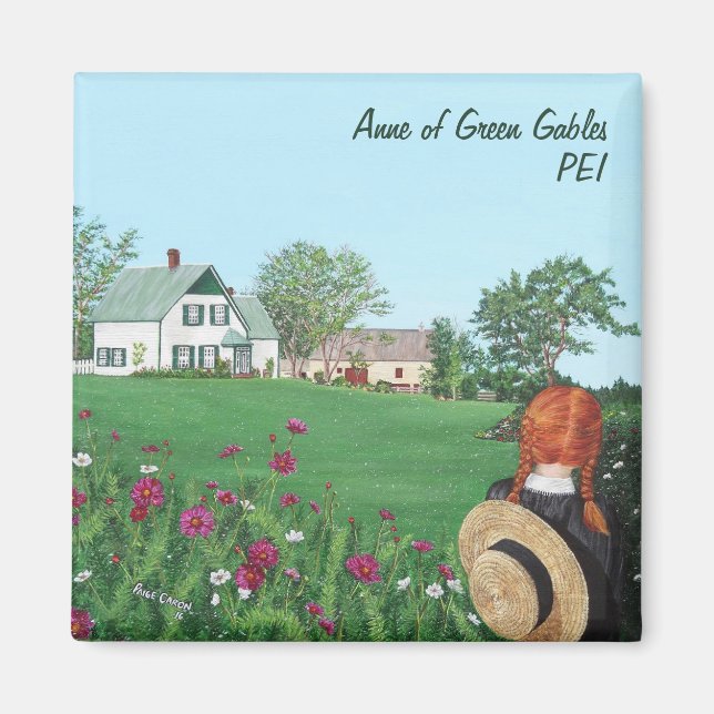 Anne of Green Gables Square Magnet (Front)