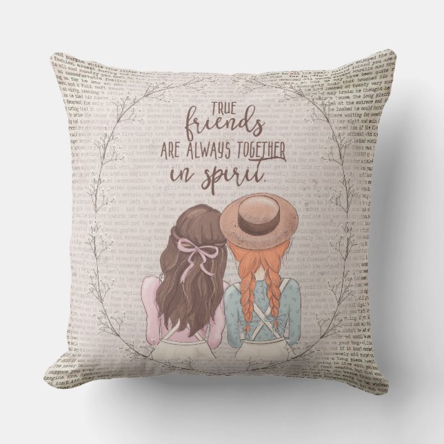 Anne of Green Gables Throw Pillow (Front)