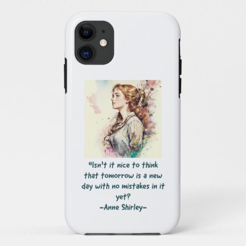 Anne of Green Gables watercolor print iPhone 11 Case