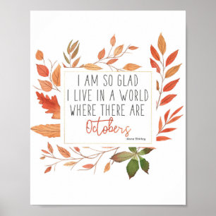 Anne of Green Gables watercolor Quote Print