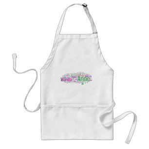 Anne of Green Gables Word Cloud Adult Apron