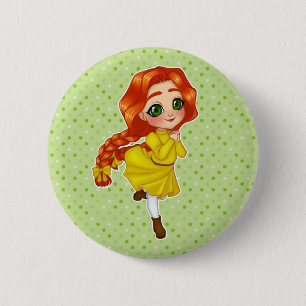 Anne Shirley (Anne of Green Gables) Button