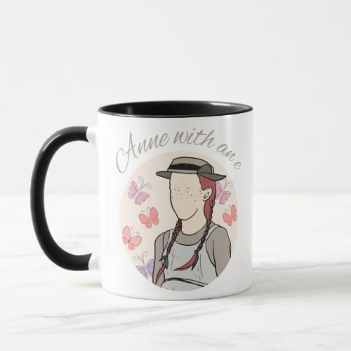 Anne with an e Illustration  Classic  Mug