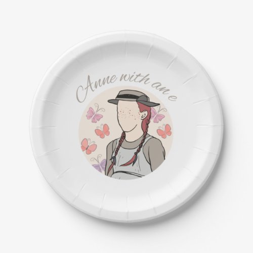 Anne with an e Illustration  Classic  Paper Plates