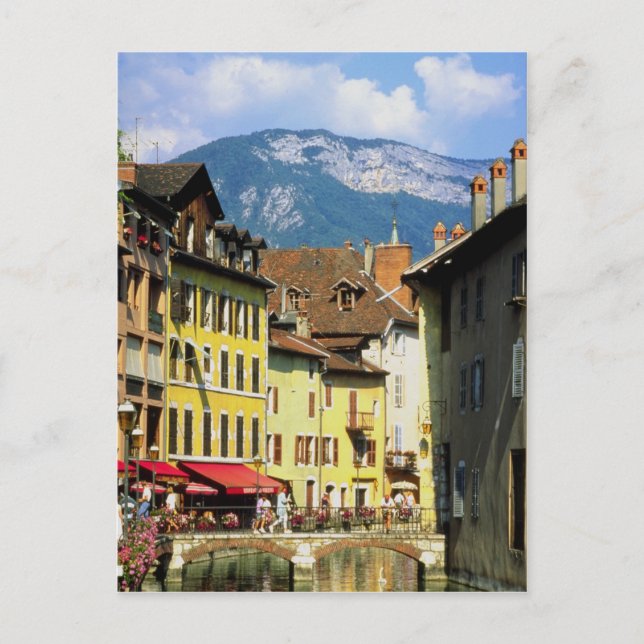 Annecy and Alps in summer, Savoie, France Postcard (Front)