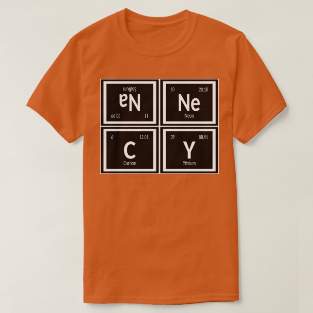Annecy City Table of Elements T-Shirt (Design Front)