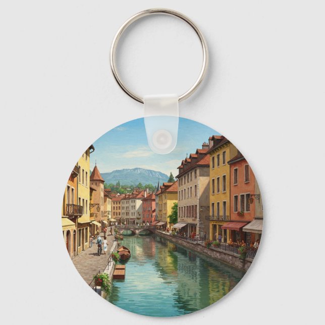 Annecy France  Keychain (Front)