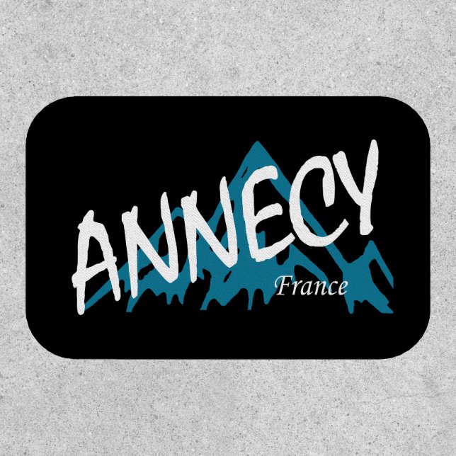 Annecy France Mountains Patch (Front)