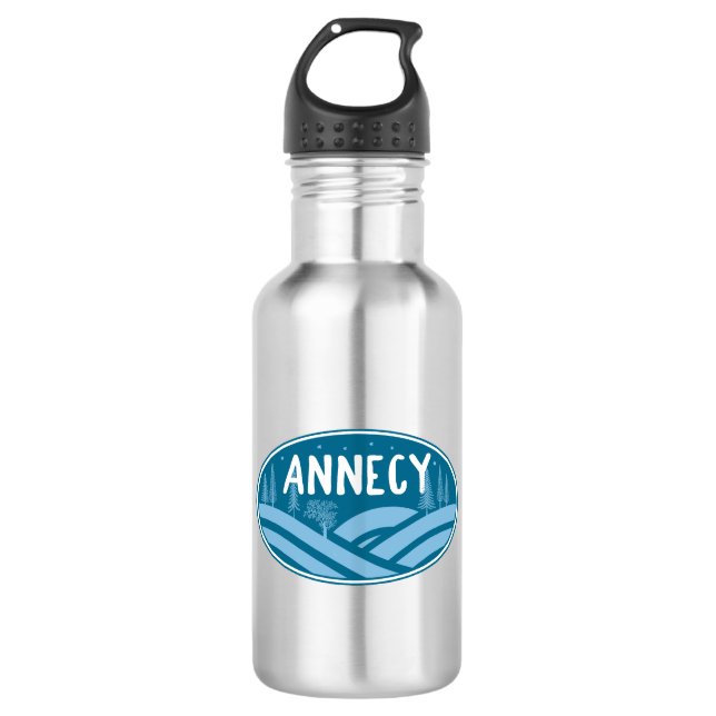 Annecy France Outdoors Stainless Steel Water Bottle (Front)