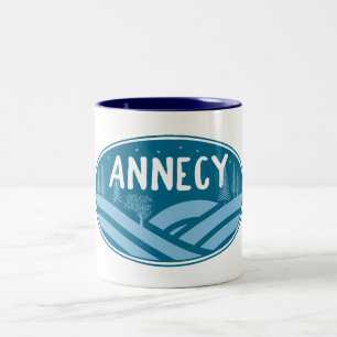 Annecy France Outdoors Two-Tone Coffee Mug