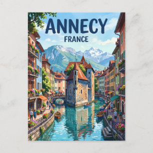 Annecy France Postcard