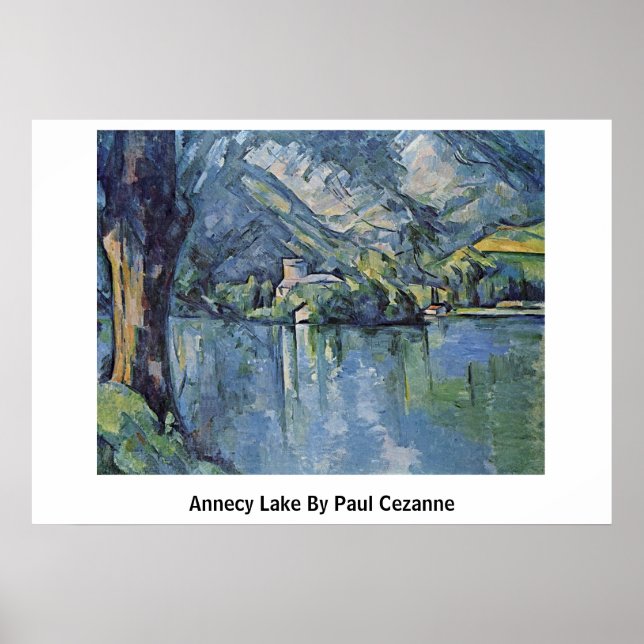Annecy Lake By Paul Cezanne Poster (Front)