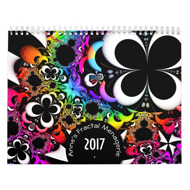Anne's Fractal Menagerie Calendar (Cover)