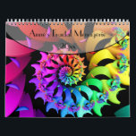 Anne's Fractal Menagerie Calendar<br><div class="desc">Twelve colorful fractal art images originally created for 2016 are featured on this calendar. A single page version of this calendar, is also available in my store.</div>