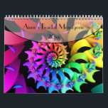 Anne's Fractal Menagerie Calendar<br><div class="desc">Twelve colorful fractal art images originally created for 2016 are featured on this calendar.  A single page version of this calendar,  is also available in my store.</div>
