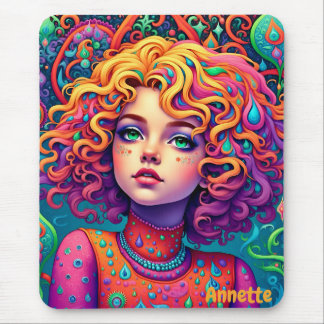 ANNETTE ~ Elegant Paisley Girl ~ Mousepad