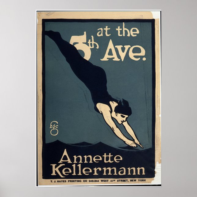 Annette Kellerman Swim Dive Theatre New York Poster (Front)