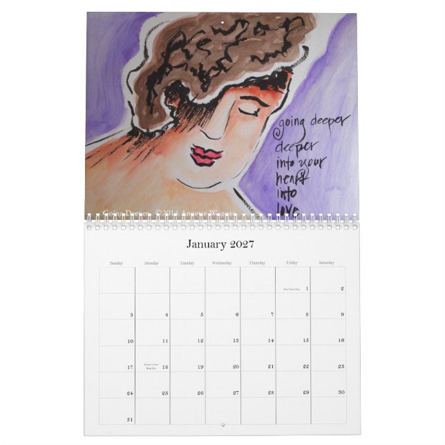 Annette Wagner Art 2015 Calendar (Jan 2027)