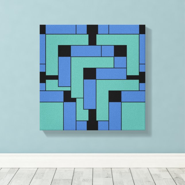 Annex Stretched Canvas Print (Insitu(Wood Floor))