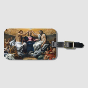 Annibale Carracci The Coronation of the Virgin Luggage Tag