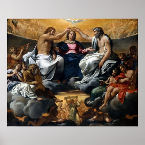 Annibale Carracci The Coronation of the Virgin Poster