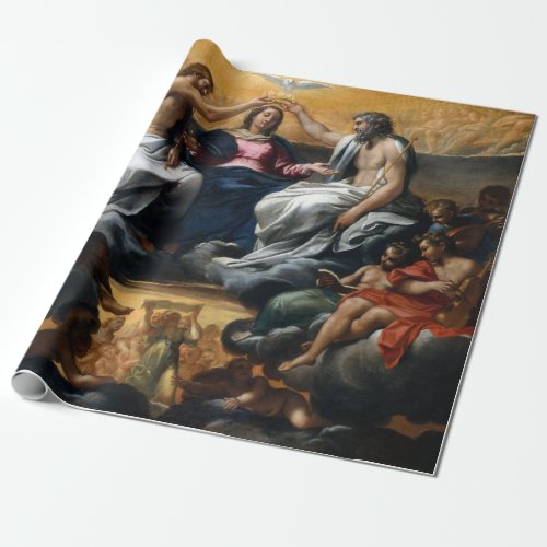 Annibale Carracci The Coronation of the Virgin Wrapping Paper