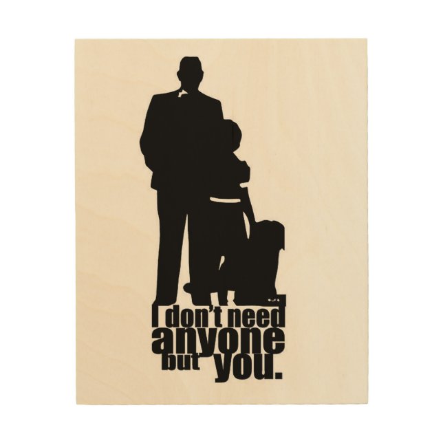 Annie and Daddy Warbucks Wood Wall Art (Front)