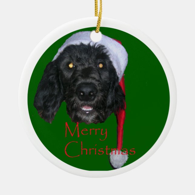 Annie and Oliver Ceramic Ornament (Front)