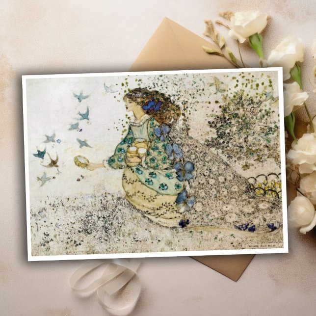 Annie French Swallow Maiden Note Card (Creator Uploaded)