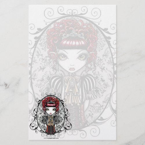 Annie Gothic Victorian Couture Fairy Stationery