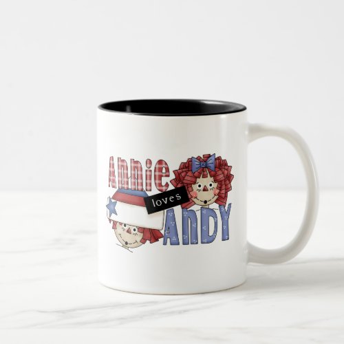 Annie Loves Andy Ragdoll Two_Tone Coffee Mug