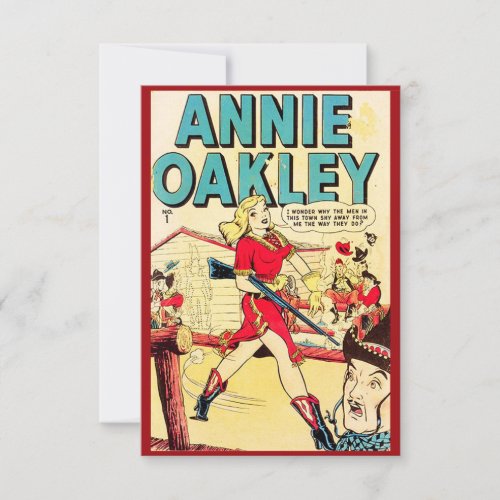 Annie Oakley Note Card