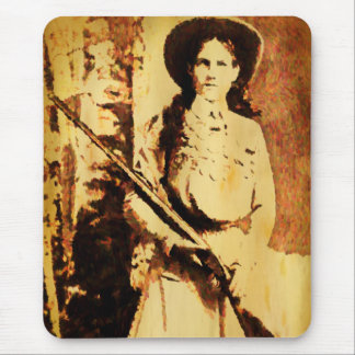 Annie Oakley Oil Grunge Mouse Pad