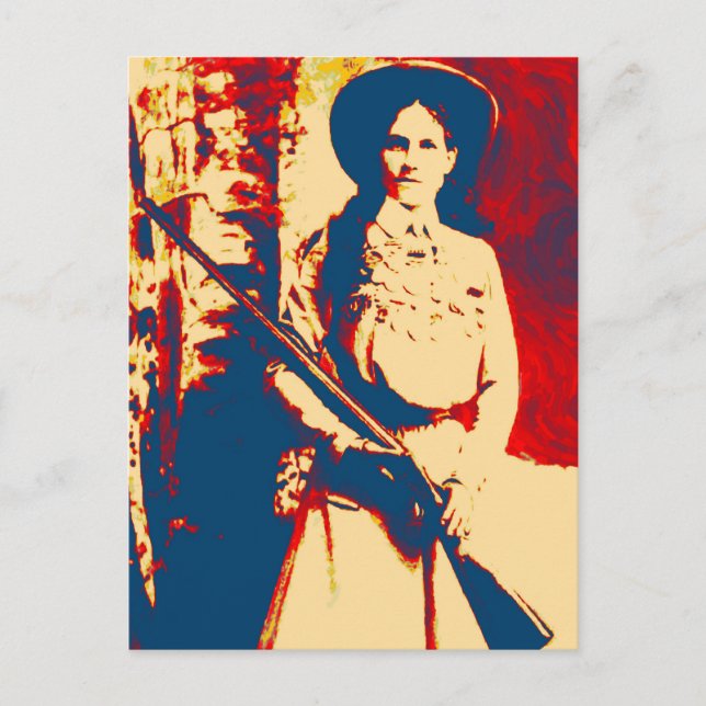 Annie Oakley Oil Grunge PostCard (Front)