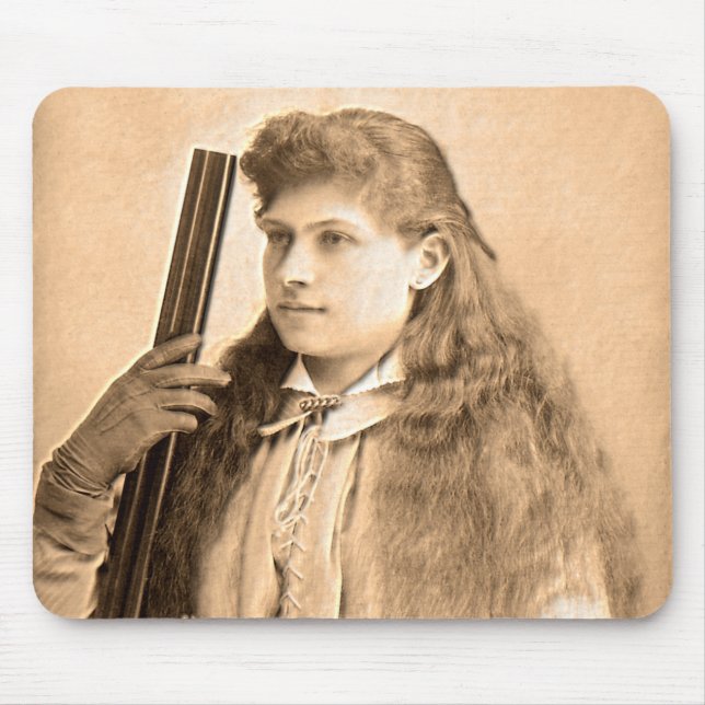 Annie Oakley Portrait Mouse Pad (Front)