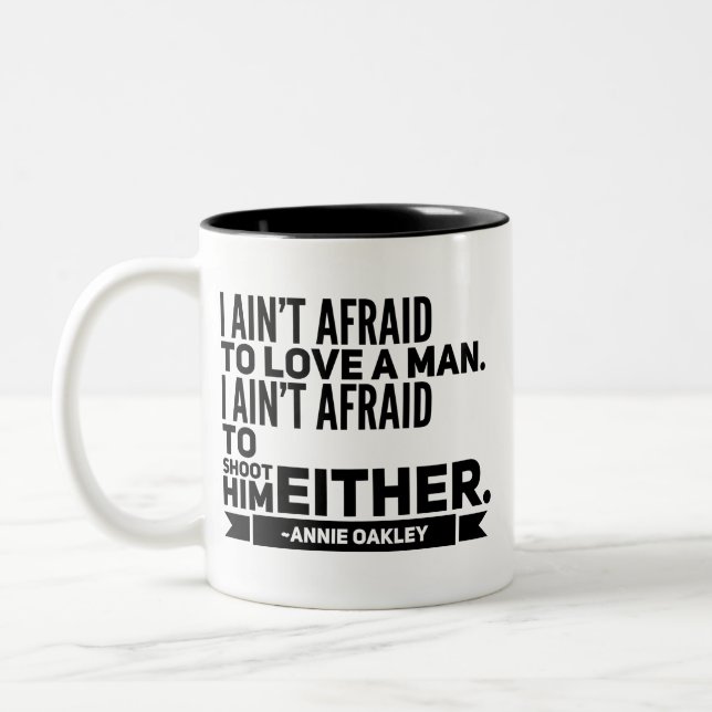 Annie Oakley Quote Coffee Mug (Left)