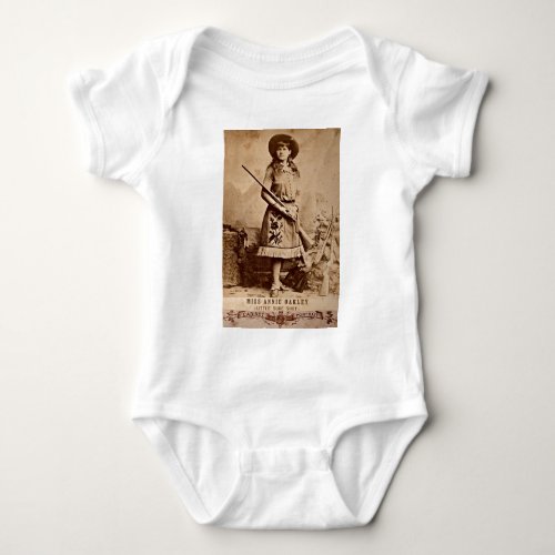 Annie Oakley Sepia Baby Bodysuit
