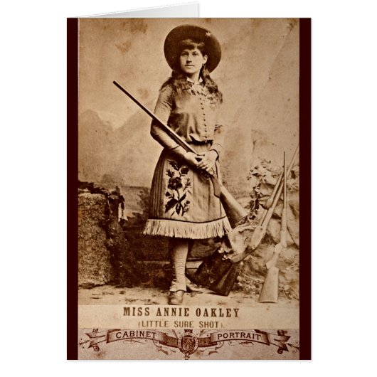 Annie Oakley Sepia Cards (Front)