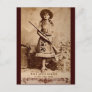 Annie Oakley Sepia Postcard