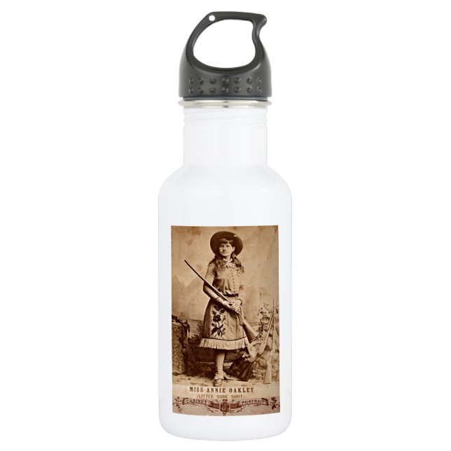 Annie Oakley Sepia Water Bottle (Front)