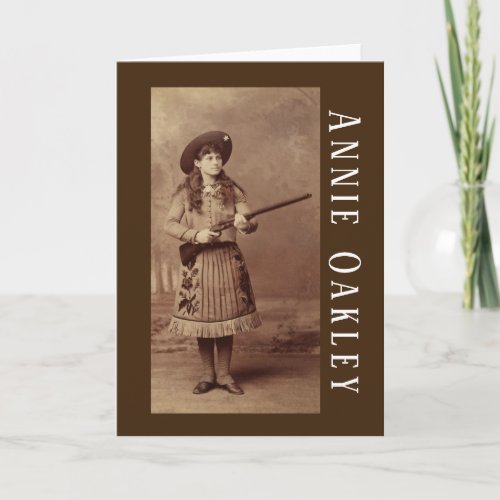 Annie Oakley Sharpshooter  Greeting Card