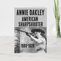 ANNIE OAKLEY SHARPSHOOTER GUN BIRTHDAY CARDS