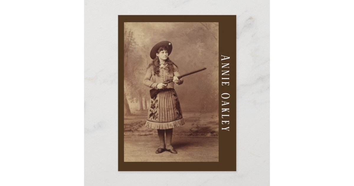 Annie Oakley Sharpshooter Postcard | Zazzle