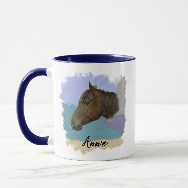 Annie” – Portrait of a Horse - Personalize Your Mug (Left)