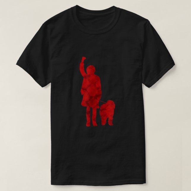 Annie  Sandy the dog watercolour outline  T-Shirt (Design Front)