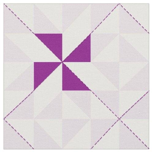 Annies Choice Block Quilt Pattern in Purple Fabric