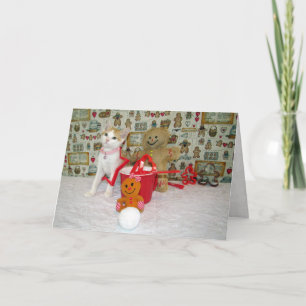 Annie's Cookie Cutters - Cat / Kitten Christmas Holiday Card